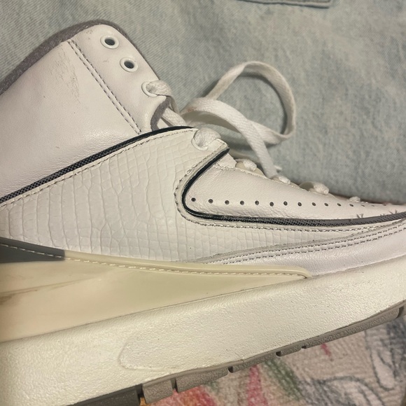 Jordan White High-Top Athletic Shoes - Picture 8 of 8